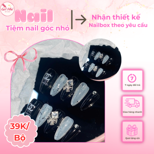 Nail Box Sang Trọng Phong Cách Chanel