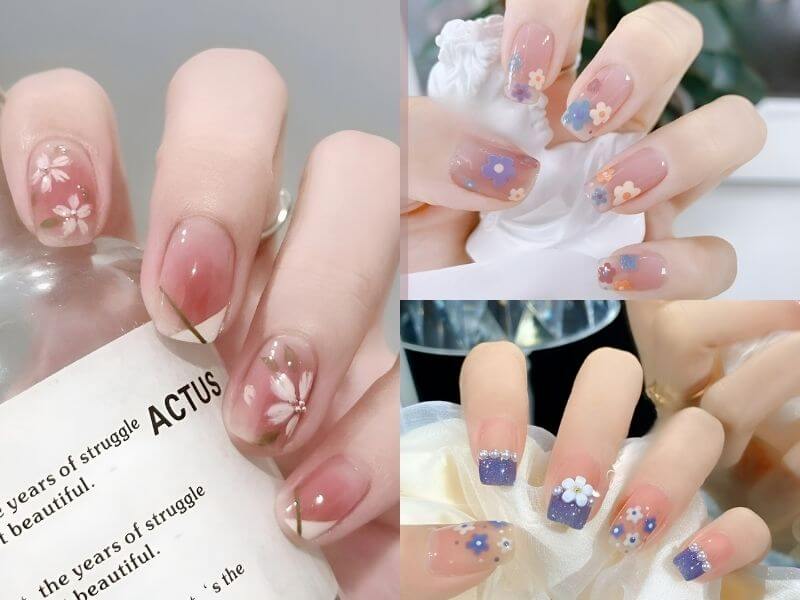 Nail Trong Suốt Phong Cách Tự Nhiên